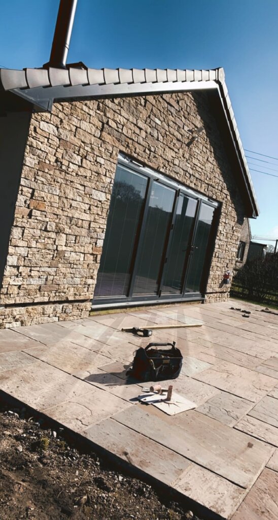 Full view of completed exterior renovation project